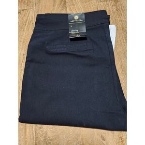 JM Collection stretch Ponte pant black L